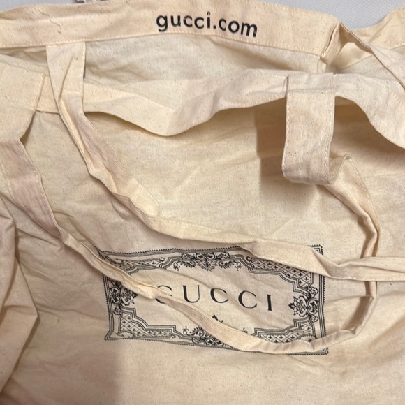 Gucci Vintage Beige & Black Monogram Tote. - Picture 12 of 14